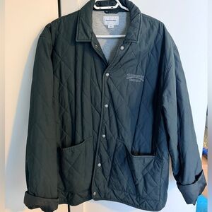 This is never that Lghtweight Quilted Shirt Jacket - dark green